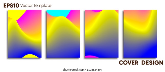 Creative colored cover. Cover design.