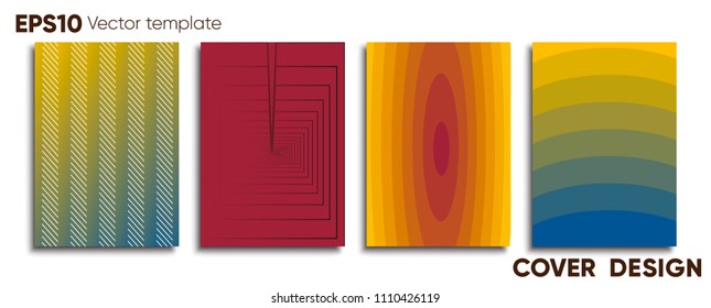 Creative colored cover. Cover design.