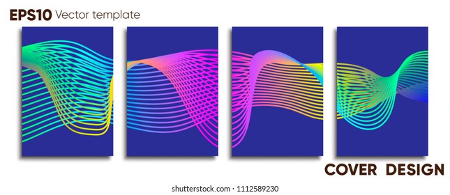 Creative colored cover. Cover design.