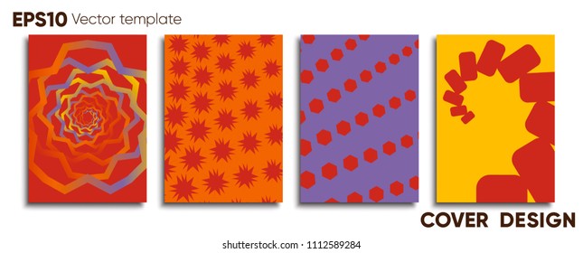 Creative colored cover. Cover design.
