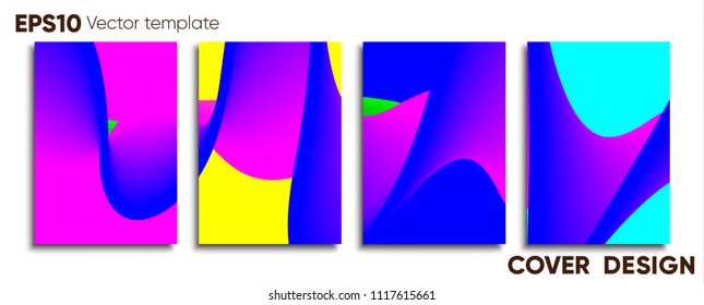 Creative colored cover. Cover design.