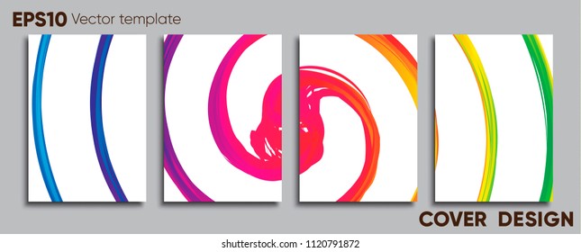 Creative colored cover. Cover design.