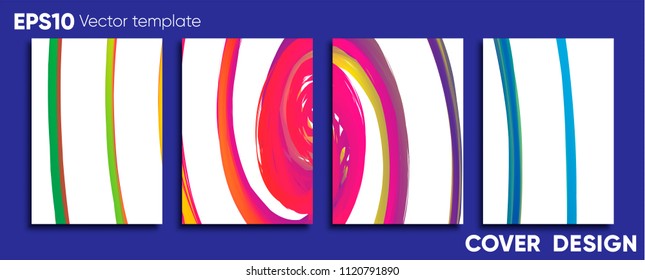 Creative colored cover. Cover design.