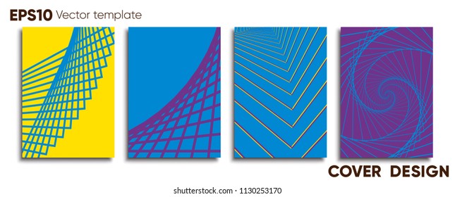 Creative colored cover. Cover design.