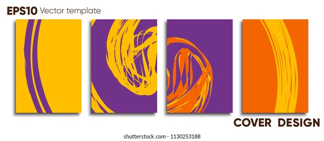 Creative colored cover. Cover design.
