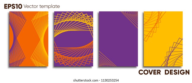 Creative colored cover. Cover design.