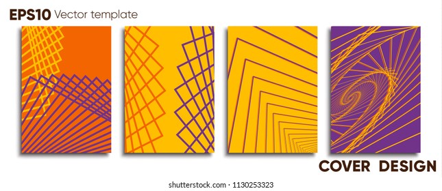 Creative colored cover. Cover design.