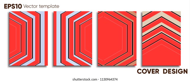 Creative colored cover. Cover design.