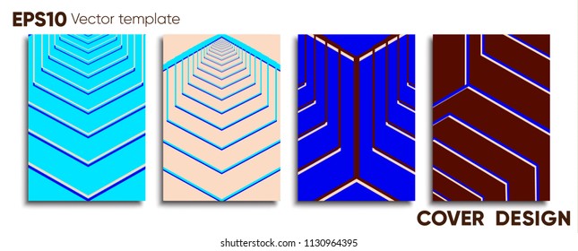 Creative colored cover. Cover design.