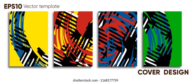 Creative colored cover. Cover design.