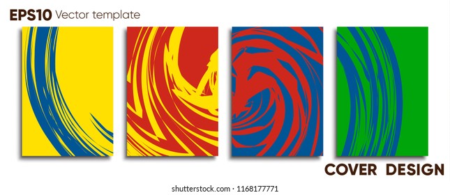 Creative colored cover. Cover design.
