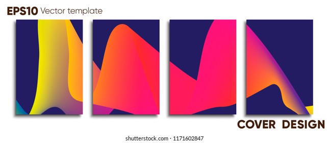 Creative colored cover. Cover design.