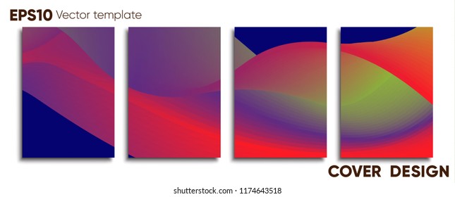 Creative colored cover. Cover design.