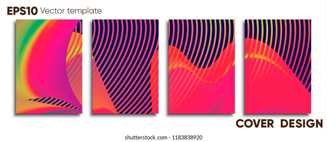 Creative colored cover. Cover design.