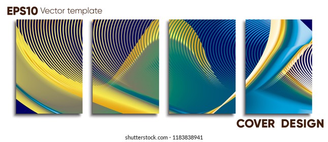 Creative colored cover. Cover design.