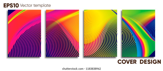 Creative colored cover. Cover design.