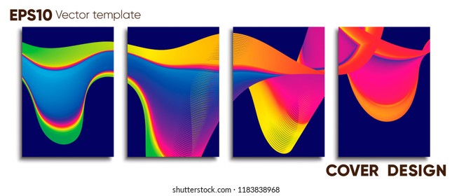 Creative colored cover. Cover design.