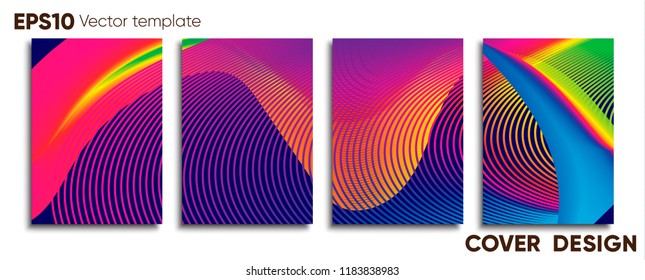 Creative colored cover. Cover design.