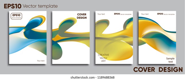 Creative colored cover. Cover design.