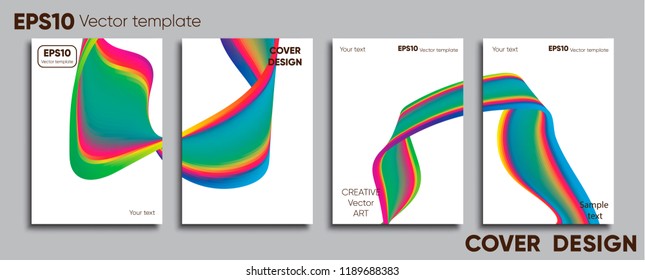 Creative colored cover. Cover design.