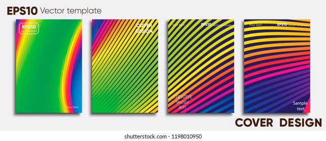 Creative colored cover. Cover design.