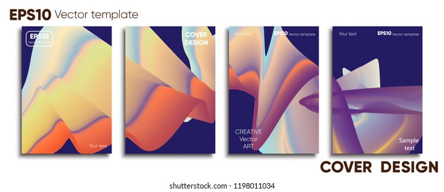 Creative colored cover. Cover design.