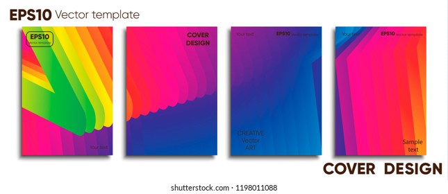 Creative colored cover. Cover design.