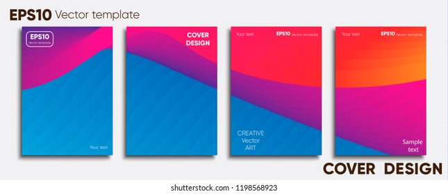 Creative colored cover. Cover design.
