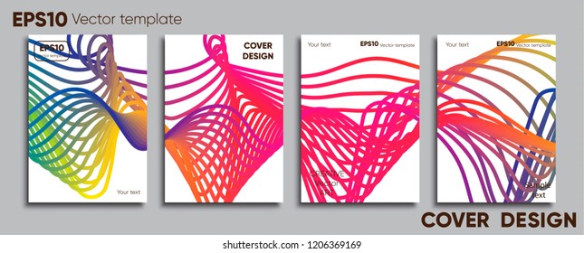 Creative colored cover. Cover design.