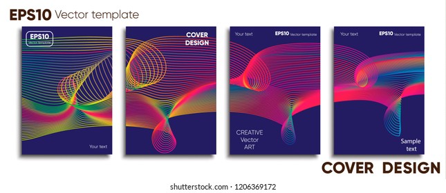 Creative colored cover. Cover design.