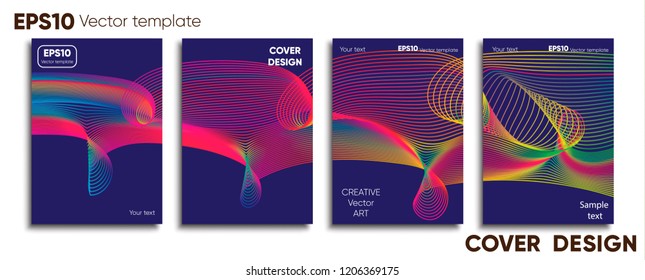 Creative colored cover. Cover design.