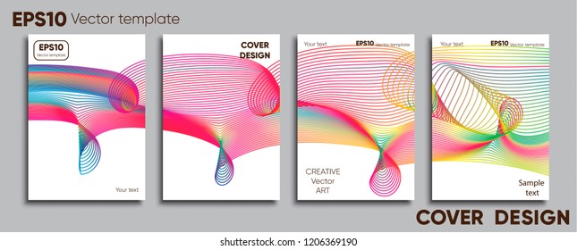 Creative colored cover. Cover design.
