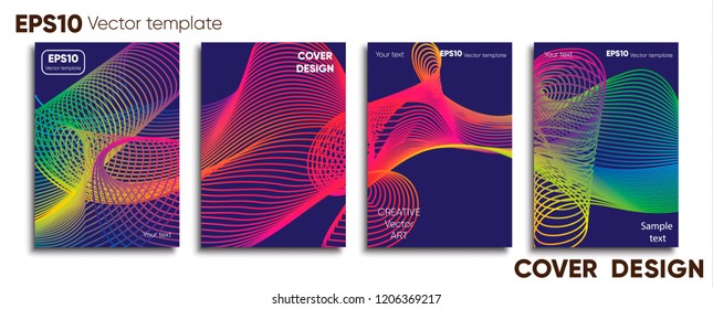 Creative colored cover. Cover design.