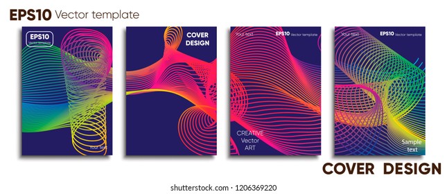 Creative colored cover. Cover design.