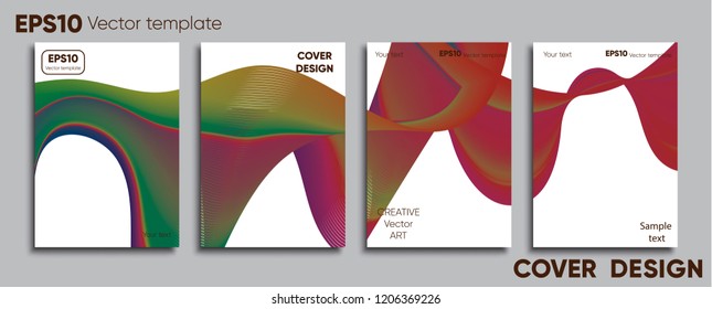 Creative colored cover. Cover design.