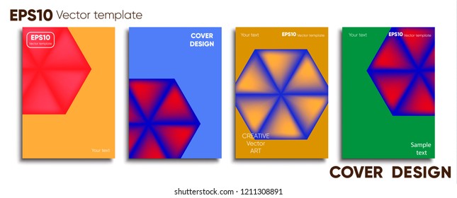 Creative colored cover. Cover design.