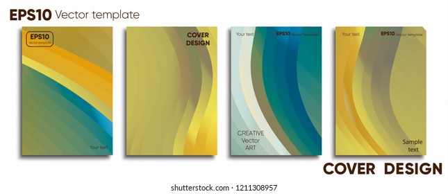 Creative colored cover. Cover design.
