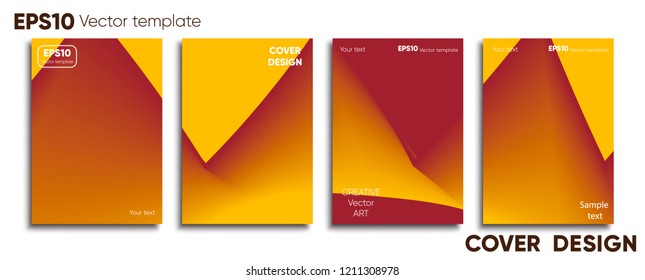 Creative colored cover. Cover design.