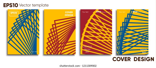 Creative colored cover. Cover design.
