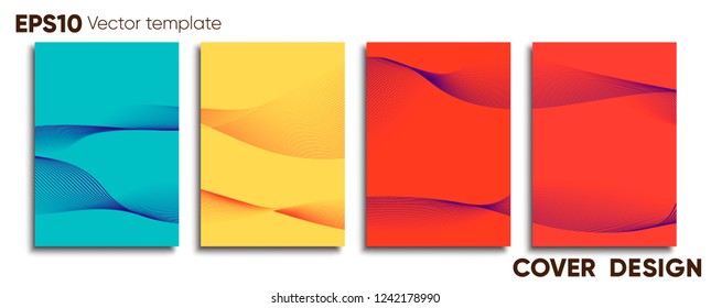 Creative colored cover. Cover design.