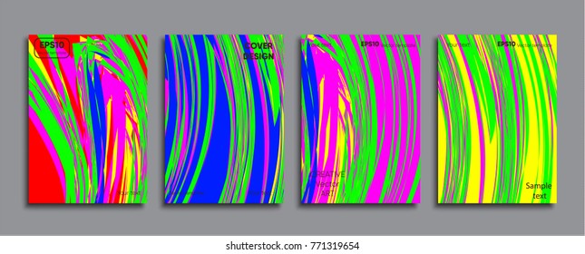 Creative colored cover design.