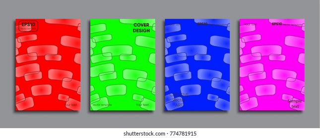 Creative colored cover. Cover design.