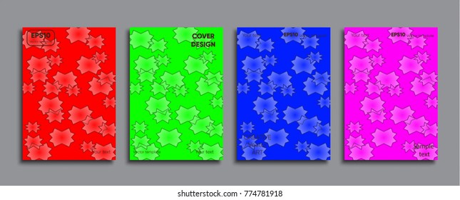 Creative colored cover. Cover design.