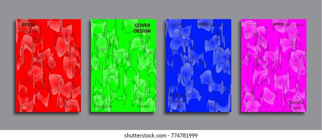 Creative colored cover. Cover design.
