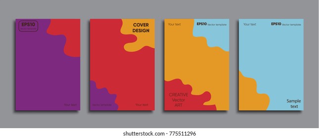 Creative colored cover. Cover design.