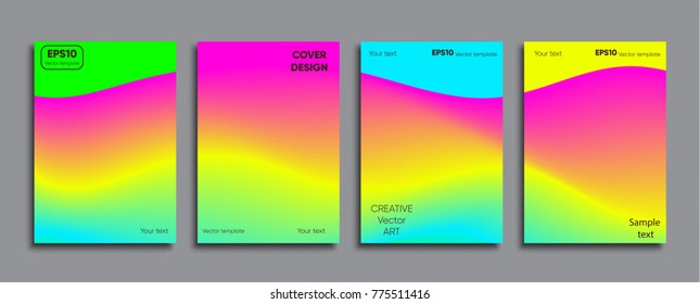 Creative colored cover. Cover design.