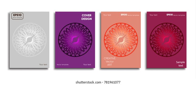 Creative colored cover. Cover design.