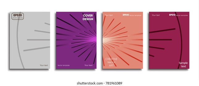 Creative colored cover. Cover design.