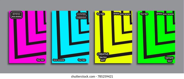 Creative colored cover. Cover design.