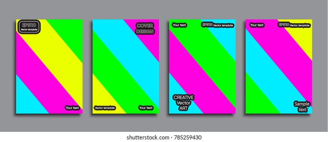 Creative colored cover. Cover design.